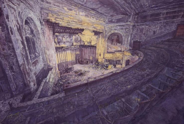 入圍全國新文藝群體美術作品展水彩作品