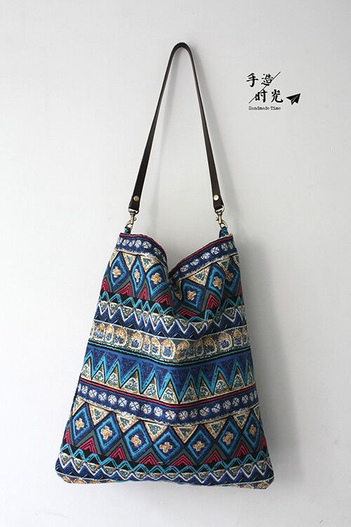 手造時光 原創(chuàng)手工設(shè)計 文藝民族風(fēng)真皮肩帶 堆糖,美好生活研究所